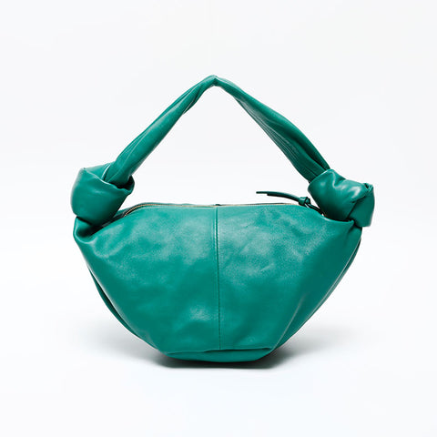 BOTTEGAVENETA Leather Double Knot Handbag green WS20639