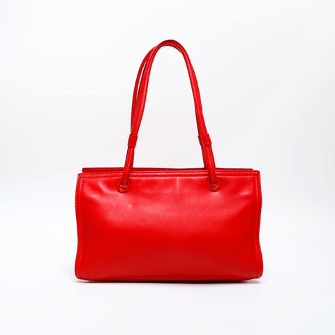 LOEWE logo leather Shoulder Bag Red WS20644