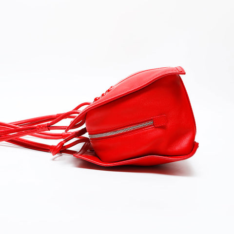 LOEWE logo leather Shoulder Bag Red WS20644