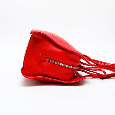 LOEWE logo leather Shoulder Bag Red WS20644