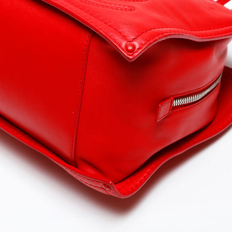 LOEWE logo leather Shoulder Bag Red WS20644