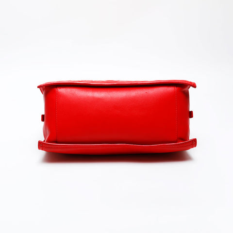 LOEWE logo leather Shoulder Bag Red WS20644