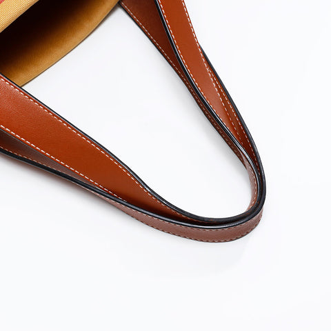LOEWE Canvas logo Tote Bag Brown WS20650