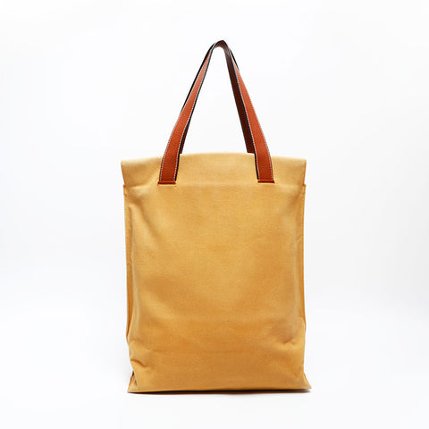LOEWE Canvas logo Tote Bag Brown WS20650