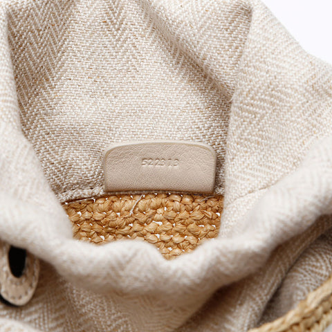 LOEWE Raffia Fish Basket Bag Paula's Ibiza Shoulder Bag beige WS20651