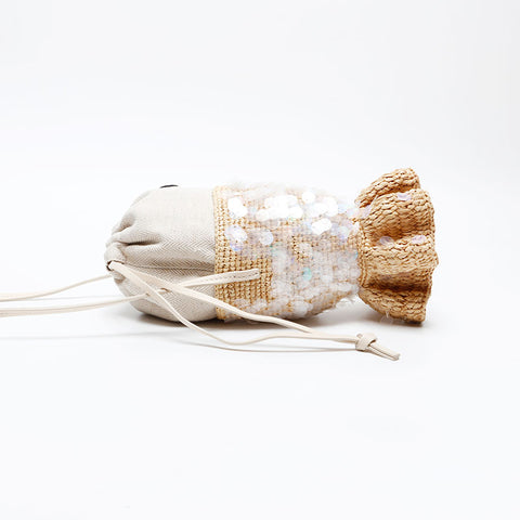 LOEWE Raffia Fish Basket Bag Paula's Ibiza Shoulder Bag beige WS20651