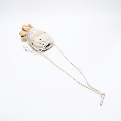 LOEWE Raffia Fish Basket Bag Paula's Ibiza Shoulder Bag beige WS20651