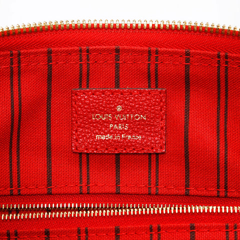 LOUIS VUITTON 2016 Speedy Bandouliere 25 Monogram Empreinte Handbag Red WS20653