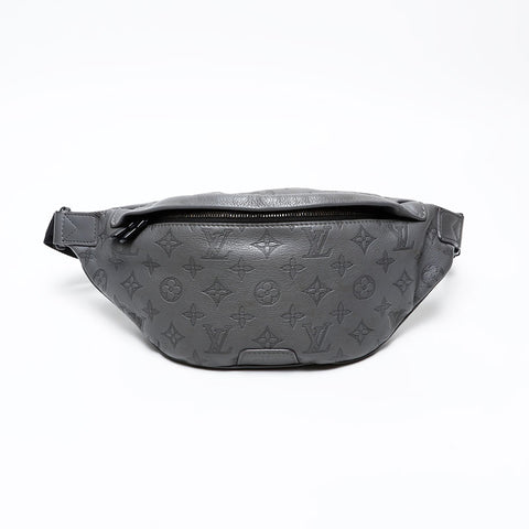 LOUIS VUITTON Monogram Shadow Discovery Bumbag PM Waist bag gray WS20656