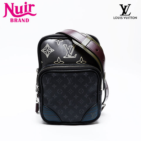 LOUIS VUITTON 2020 Monogram Amazon Sling Shoulder Bag black WS20657