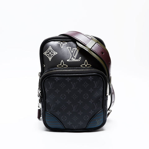 LOUIS VUITTON 2020 Monogram Amazon Sling Shoulder Bag black WS20657