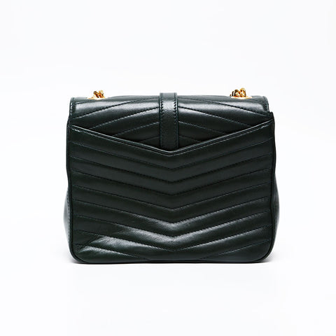 YVES SAINT LAURENT logo leather Shoulder Bag green WS20662