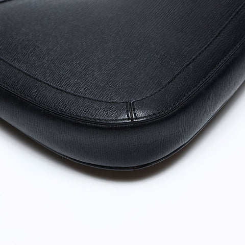 GUCCI leather logo Shoulder Bag black WS20663