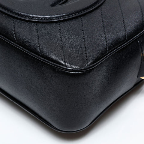 GUCCI Blondie Camera Bag Leather Shoulder Bag black WS20664