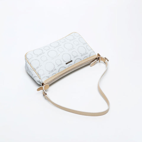 Salvatore Ferragamo Gancini accessory pouch mini bag in leather Shoulder Bag white WS20668
