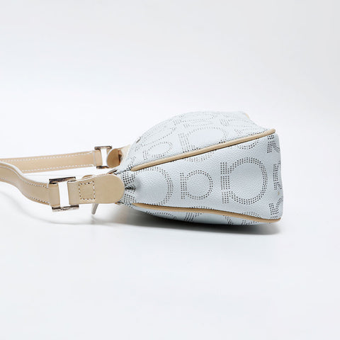 Salvatore Ferragamo Gancini accessory pouch mini bag in leather Shoulder Bag white WS20668