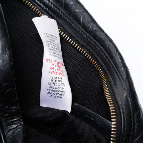 BURBERRY Leather TB Monogram Shoulder Bag black WS20670