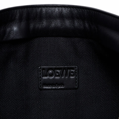 LOEWE Leather Anagram Clutch bag black WS20671