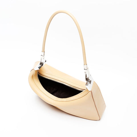 GUCCI Leather one belt hobo Shoulder Bag beige WS20673