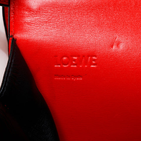 LOEWE Barcelona Leather Shoulder Bag Red WS20674