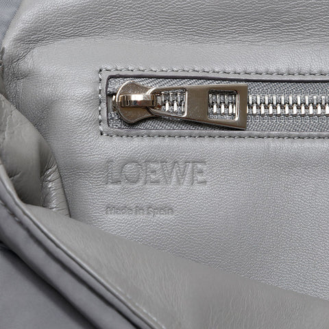 LOEWE Nylon Puffer Goya Shoulder Bag gray WS20679