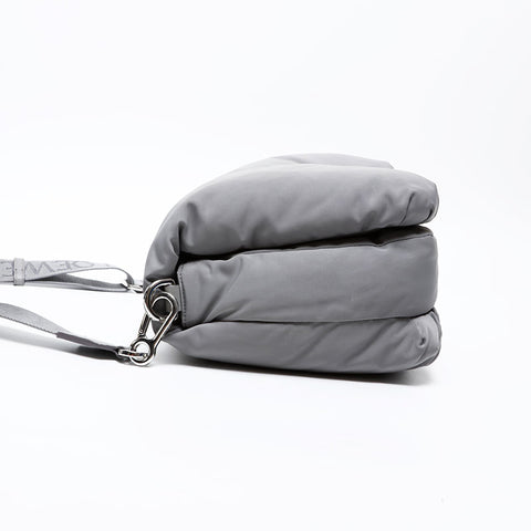 LOEWE Nylon Puffer Goya Shoulder Bag gray WS20679