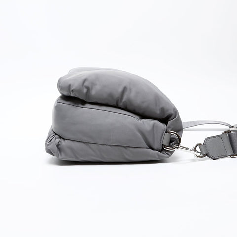 LOEWE Nylon Puffer Goya Shoulder Bag gray WS20679