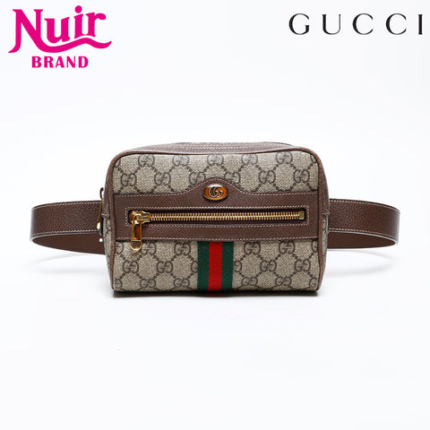 GUCCI GG Supreme Belt Bag Waist bag Brown WS20682