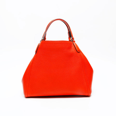 GUCCI soho tassel leather Handbag Orange WS20683