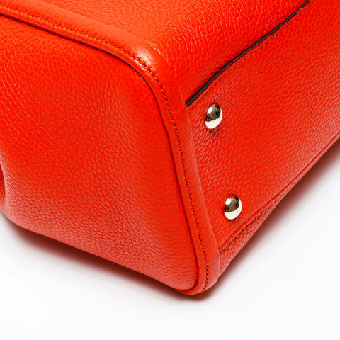 GUCCI soho tassel leather Handbag Orange WS20683