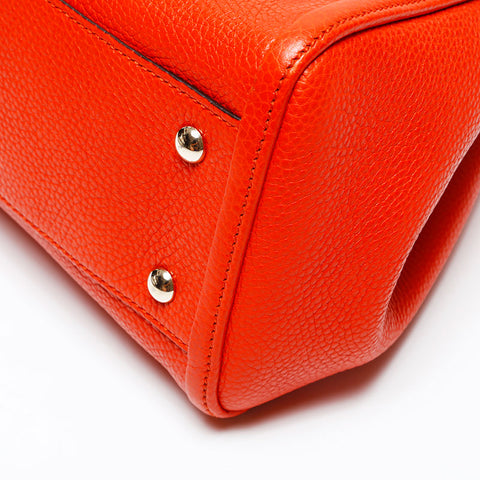GUCCI soho tassel leather Handbag Orange WS20683