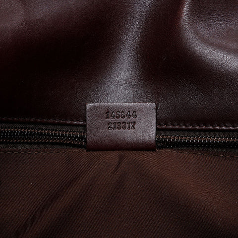 GUCCI GG Supreme Messenger Shoulder Bag Brown WS20684