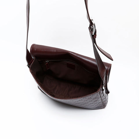 GUCCI GG Supreme Messenger Shoulder Bag Brown WS20684