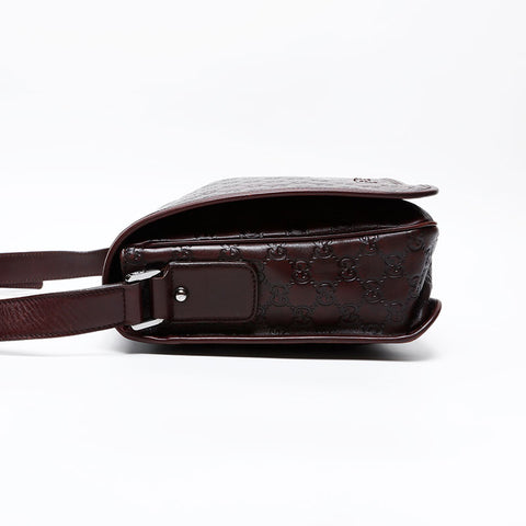 GUCCI GG Supreme Messenger Shoulder Bag Brown WS20684