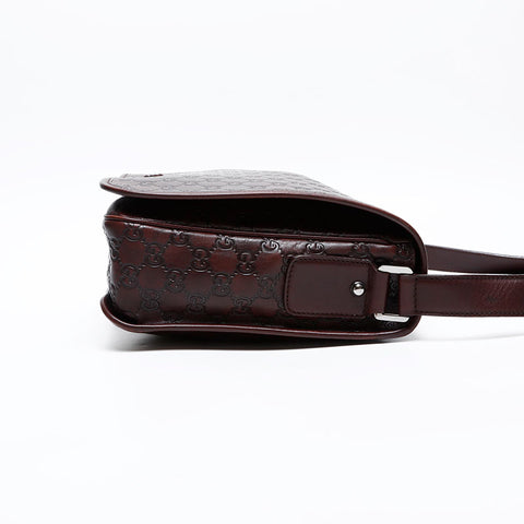 GUCCI GG Supreme Messenger Shoulder Bag Brown WS20684