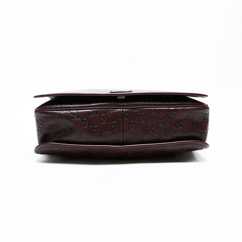 GUCCI GG Supreme Messenger Shoulder Bag Brown WS20684