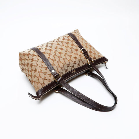 GUCCI GG canvas Tote Bag Brown WS20686