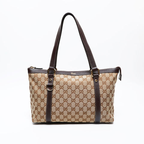 GUCCI GG canvas Tote Bag Brown WS20686
