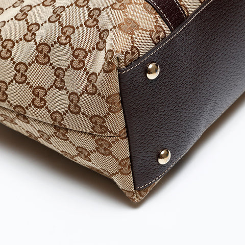 GUCCI GG canvas Tote Bag Brown WS20686