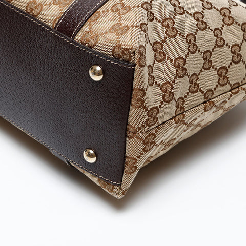 GUCCI GG canvas Tote Bag Brown WS20686