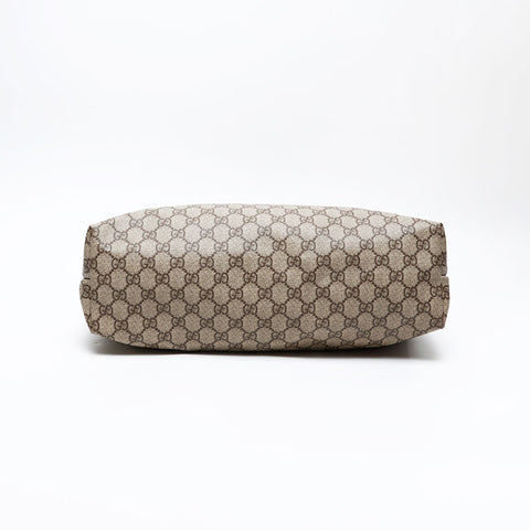 GUCCI GG Supreme PVC Tote Bag Brown WS20687