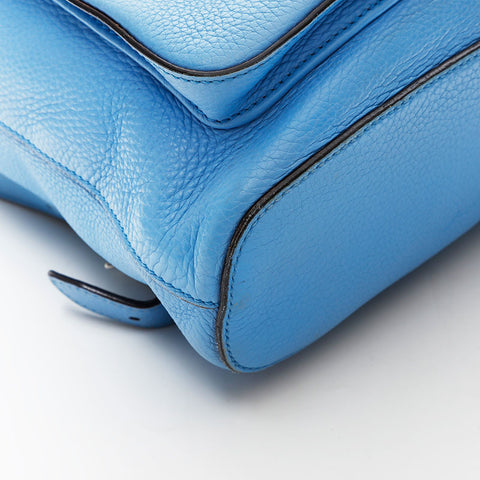 GUCCI Leather bamboo Backpack Â· Daypack blue WS20688