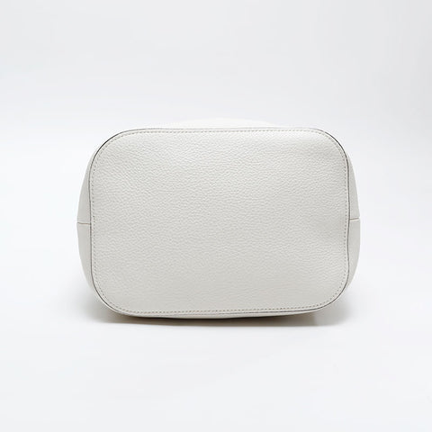 PRADA leather drawstring Handbag white WS20692