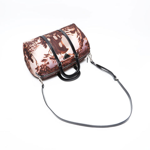PRADA Nylon 2way Boston bag Boston bag Brown WS20694