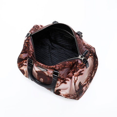 PRADA Nylon 2way Boston bag Boston bag Brown WS20694