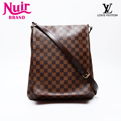 LOUIS VUITTON 2006 Damier Musette Shoulder Bag Brown WS20695
