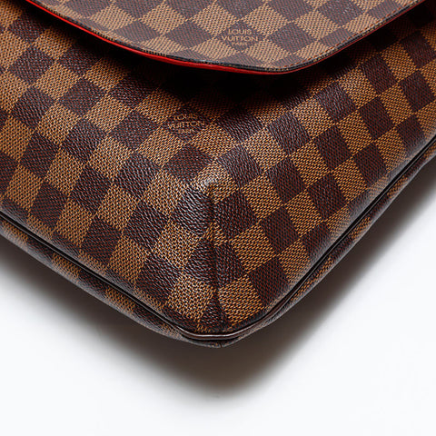 LOUIS VUITTON 2006 Damier Musette Shoulder Bag Brown WS20695