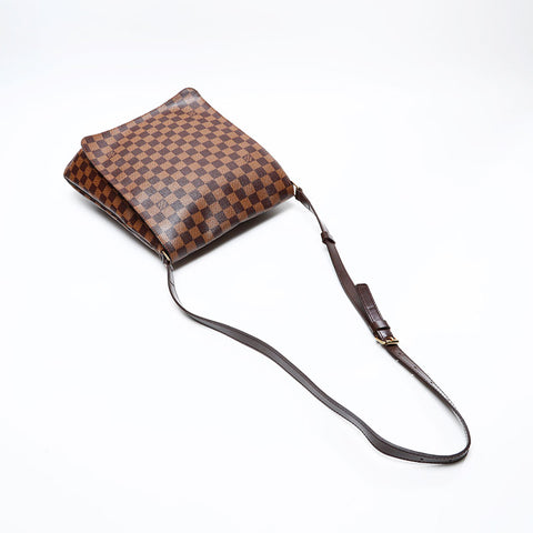 LOUIS VUITTON 2006 Damier Musette Shoulder Bag Brown WS20695