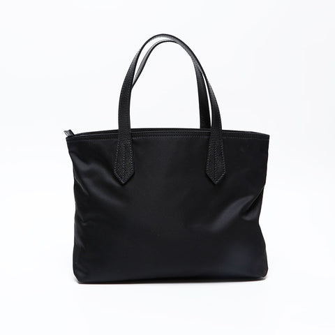 PRADA Nylon Flower Motif 2way Handbag black WS20696