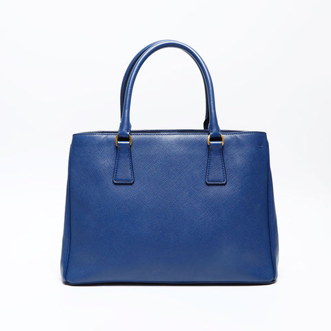 PRADA Saffiano Galleria 2way Handbag blue WS20697